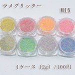 【2g】 ラメグリッター MIX ネイルパーツ カラーミックス