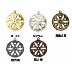 透かしパーツ カン付丸2