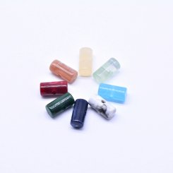 アクリルビーズ 円筒形 横穴 7×14mm【100ヶ】