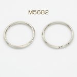 1円おまけ商品二重カン 丸 30mm ロジウム【1ヶ】 ※1000円以上 いずれか3点まで 単独注文不可