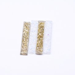 アクリルカボション 長方形 箔入 13×66mm【20ヶ(約115g)】
