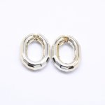 アクリルパーツ オーバル ロジウム 18×26mm【50ヶ】