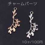チャームパーツ 枝葉 1カン 11×30mm【10ヶ】