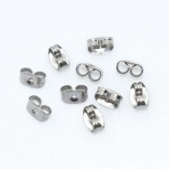 ピアス チタンキャッチ 4×7mm 5ペア（10個入）