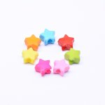 アクリルビーズ 星型 カラーミックス 7×12mm 【500g（約1020ヶ）】