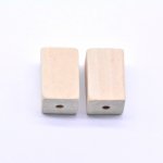 ウッドビーズ 長方形 オフホワイト 20×30mm【約100ヶ】