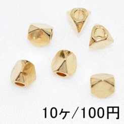 【10個】メタリックパーツ メタルビーズ ロンデル18