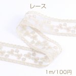 レース ラッセルレース 幅約40mm ゴールド（1m）