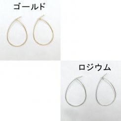 フープピアス 雫 0.7×32mm