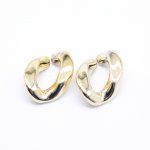 アクリルチェーンパーツ ツイスト ゴールド 13×18mm【50ヶ】