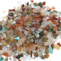 天然石さざれチップ 穴なしさざれチップ カラフルなクリスタル 5-7mm(50g)