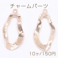 チャームパーツ 不規則フレーム 22×45mm ゴールド【10ヶ】