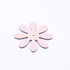 アクリルパーツ 花型 1穴 ライトピンク 3×46mm【20ヶ】