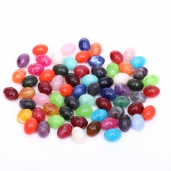アクリルビーズ オーバル カラーミックス 16×21mm【500g/约160ヶ】