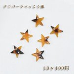 べっこうパーツ 星型穴あり【10ヶ】