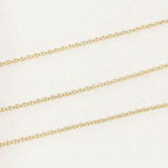 小豆チェーン 0.5mm ゴールド