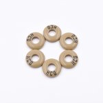 樹脂貼付けパーツ 円形 15x4mm ベージュ【50ヶ(約26.5g)】