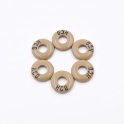 樹脂貼付けパーツ 円形 15x4mm ベージュ【50ヶ(約26.5g)】
