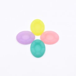 樹脂貼付けパーツ 楕円形 40x31mm 【50ヶ(約317g)】
