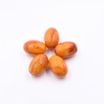 樹脂ビーズ 楕円形 40x27mm オレンジ【50ヶ(約968g)】
