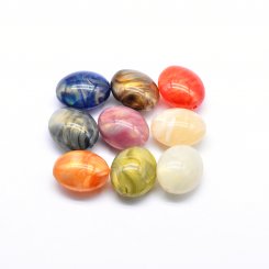 アクリルビーズ オーバル 24×29mm 【100ヶ】