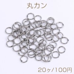 ステンレス製 丸カン 0.8×6mm （20ヶ）