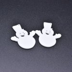 アクリルチャーム 雪だるま ホワイト 38×45mm 【50ヶ】