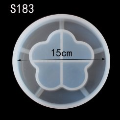 シリコンモールド ジオメトリ 梅の形 ホワイト150mm【2ヶ】