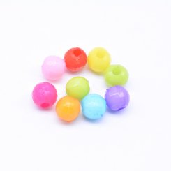 アクリルビーズ 丸型カット カラーミックス 4mm 【500g（約50000ヶ）】