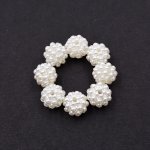 ABS製 パールビーズ 円形 10mm ベージュ【500g(約1200ヶ)】