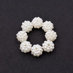 ABS製 パールビーズ 円形 10mm ベージュ【500g(約1200ヶ)】