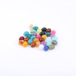 アクリルビーズ オーバル カラーミックス 10×13mm【500g/约560ヶ】