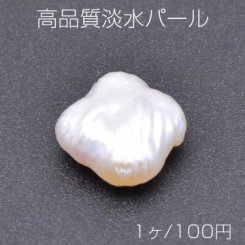 高品質淡水パール No.5 不規則型 穴なし 天然素材【1ヶ】
