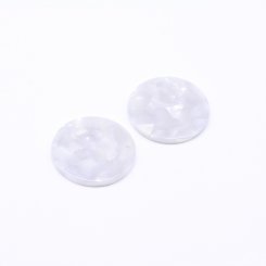 アクリルチャーム 丸型 ライトグレー 2×24mm 【50ヶ】