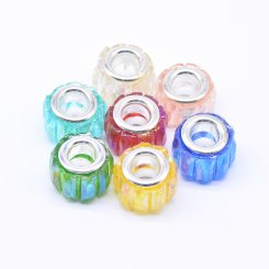 ロンデルアクリルビーズ 円筒形カット MIX 8×11mm【20ヶ】