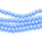 ボタンカットグラスビーズ 17サファイア 3×4mm(1連/45cm)