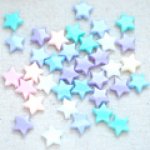 アクリルビーズ 星 カラーミックス 10x4mm(10g)