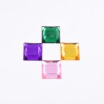 アクリルラインストーン 四角形 16x16mm【50ヶ(約46.4g)】