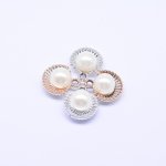 アクリルチャーム パール付き 扇型 19×22mm【50ヶ】