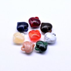 アクリルチャーム ハート 16×18mm 【100ヶ】