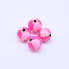 アクリルビーズ 丸型 ローズピンク&ピンク 20mm【50ヶ】