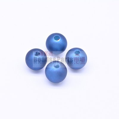 アクリル ビーズ 丸型 ブルー9×10mm 【100ヶ】