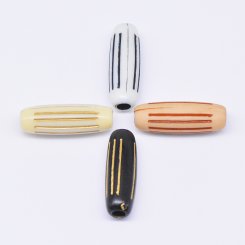 アクリルビーズ ライス アンティーク調 オーバル 9×25mm【500g】
