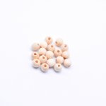 ウッドビーズ 丸玉 オフホワイト 6mm【約500g（約6000ヶ）】
