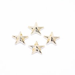デコパーツ アクリルパーツ 星型 ゴールド 4×14mm【100ヶ】