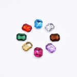 アクリルラインストーン 長方形 8x10mm【50ヶ(約8g)】