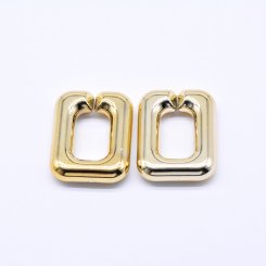 アクリルチェーンパーツ 長方形 28×36mmゴールド【50ヶ】