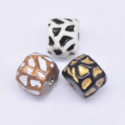アクリルビーズ アンティーク調 不規則型 12×16mm【500g】