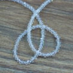 ボタンカットグラスビーズ 11クリスタル 3x2mm(1連/39cm)