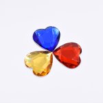 アクリルラインストーン ハート型 30x30mm【50ヶ(約122g)】